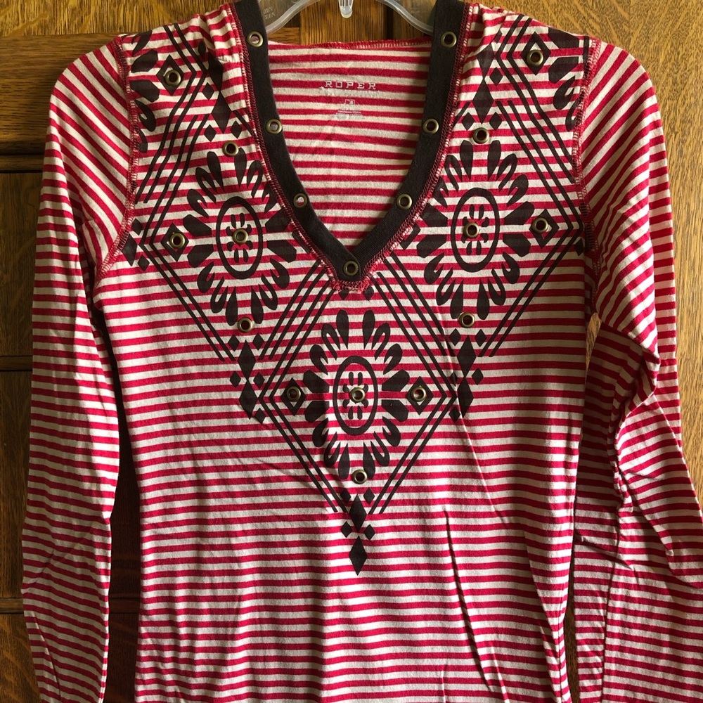 NWOT Roper Small hooded western top